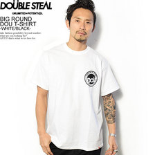 DOUBLE STEAL BIG ROUND DOU T-SHIRT -WHITE/BLACK- 981-12005画像