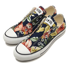 CONVERSE ALL STAR ALOHASHIRTS SLIP OX NAVY 32168895画像