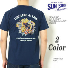 SUN SURF S/S T-SHIRT "UKULELE & LEIS" SS77981画像