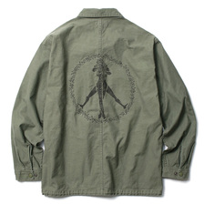 RADIALL CIRCLE OF LOVE - WINDBREAKER JACKET (OLIVE DRAB)画像