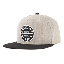 Brixton OATH III SNAPBACK (HEATHER GRAY&times;BLACK) 00173画像