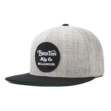 Brixton WHEELER SNAPBACK (LIGHT HEATHER GRAY&times;BLACK) 00375画像