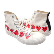 PLAY COMME des GARCONS × CONVERSE ALL STAR HI/PCDG WHITE画像