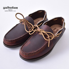 YUKETEN ALL HANDSEWN CANOE MOC BROWN画像