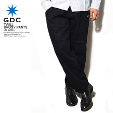 GDC TWILL BAGGY PANTS -BLACK- M36013画像