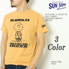 SUN SURF &times; PEANUTS S/S T-SHIRT "CHARLIE BROWN" SS77974画像