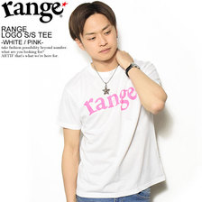 range RANGE LOGO S/S TEE -WHITE/PINK- RG18SP-SS03画像
