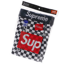 Supreme &times; Hanes Checker Boxer Briefs(2 Pack)画像