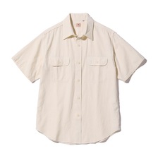 SUGAR CANE WHITE CHAMBRAY WORK SHIRT (SHORT SLEEVE) SC37942画像