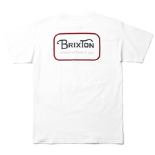 Brixton GRADE S/S STANDARD TEE (WHITE/RED) 06251画像