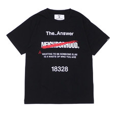 NEIGHBORHOOD THE ANSWER/C-TEE.SS BLACK 181PCNH-STM05S画像
