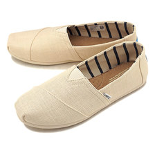 TOMS Shoes VENICE ANTOQUE WHITE CANVAS MEN'S CLASSICS 10011708画像