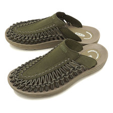KEEN M UNEEK SLIDE Olive Night/Brindle 1018706画像