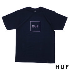 HUF BOX LOGO S/S TEE NAVY画像
