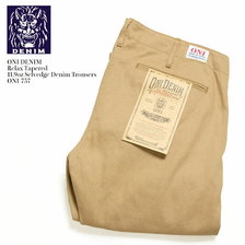 ONI DENIM RELAX TAPERED 11.9oz SELVEDGE DENIM TROUSERS ONI-757画像