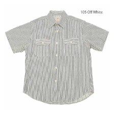 SUGAR CANE HICKORY STRIPE S/S WORK SHIRT SC37944画像