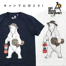 go slow caravan USAコットン キャンパークマTEE 464914画像