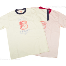FULLCOUNT PRINT RINGER TEE AGED 8YEARS 5970画像