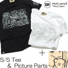 HTML ZERO3 &times; Gachapin Party S/S Tシャツ T551P画像