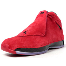JORDAN BRAND AIR JORDAN 18 RETRO "RED SUEDE" "MICHAEL JORDAN" "LIMITED EDITION for JORDAN BRAND" RED/BLK AA2494-601画像
