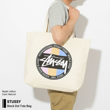 STUSSY Stock Dot Tote Bag 134175画像