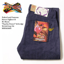 Naked & Famous Street Fighter II M. Bison "Psycho Power" Selvedge Weird Guy Fit MBI165603画像