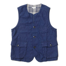 BURGUS PLUS Work Vest Indigo Oxford BP18901画像