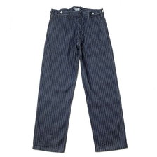 BURGUS PLUS French Work Pants Stripe Denim 550-00画像