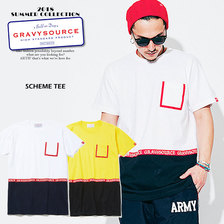 GRAVYSOURCE SCHEME TEE GS18-NCS08画像