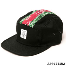 APPLEBUM &times; PLAY Paisley Line Cap BLACK画像