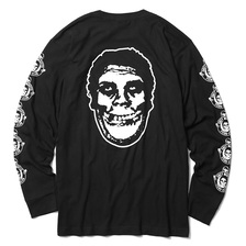 OBEY BASIC LONG SLEEVE TEE "OBEY MISFITS FIEND CLUB" (BLACK)画像