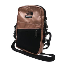 Supreme &times; THE NORTH FACE Metallic Shoulder Bag ROSE GOLD画像