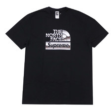 Supreme &times; THE NORTH FACE Metallic Logo T-shirt BLACK画像