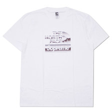 Supreme &times; THE NORTH FACE Metallic Logo T-shirt WHITE画像