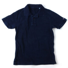 UES 吊り鹿の子インディゴポロシャツ 67LW-I画像