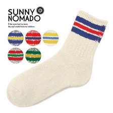 SUNNY NOMADO スラブネップ3本ライン ソックス TMSO-004画像