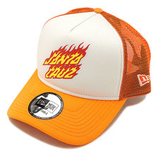 NEW ERA 9FORTY A-Frame トラッカー Santa Cruz サンタクルーズ フレーミングドットロゴ オレンジ 11557968画像