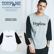 TOYPLANE UMLAUT LOGO BASEBALL SHIRT TP18-NCS08画像