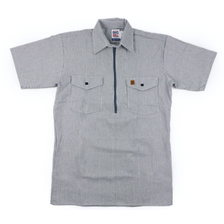 BIGBILL 183S 半袖プルオーバーワークシャツ ヒッコリーストライプ画像