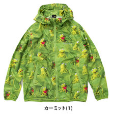 THE MUPPETS &times; go slow caravan カーミット総柄プリントパーカジャケット 385401画像