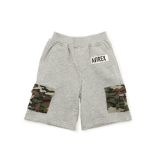 AVIREX 裏毛 カモフラージュポケット ショーツ 421018105画像