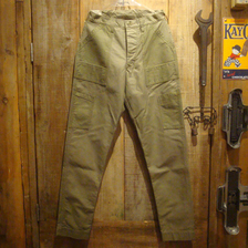 FREEWHEELERS UNION SPECIAL OVERALLS “Deck Trousers” Vintage Military Back Satin 1822002画像