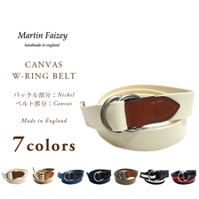 MARTIN FAIZEY CANVAS W-RING BELT画像