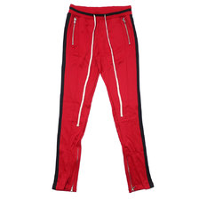 mnml TECHNO TRACK PANTS REDxBLACK画像