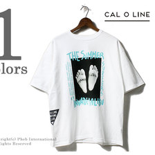 CAL O LINE &times; HANG TEN アイコン プリントTシャツ CHW-002画像
