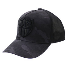 YOSHINORI KOTAKE DESIGN &times; BARNEYS NEWYORK 444 LOGO CAMO MESH CAP BLACKxBLACK画像