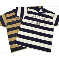 TOYS McCOY MILITARY BORDERED TEE SHIRT U.S.NAVY "JOLLY ROGERS" TMC1831画像