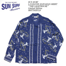 SUN SURF L/S RAYON HAWAIIAN SHIRT “THE LIGHTHOUSE” Limited Edition SS37791HYLS画像