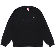 Supreme &times; LACOSTE Crewneck BLACK画像