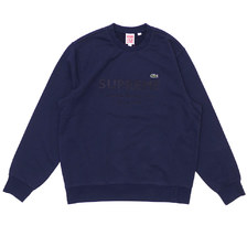 Supreme &times; LACOSTE Crewneck NAVY画像
